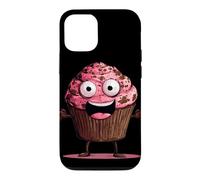 Funny Pink Muffin Face for Cupcakes and Muffins Lovers Case for iPhone 12/12 Pro