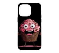 Funny Pink Muffin Face for Cupcakes and Muffins Lovers Case for iPhone 14 Pro Max