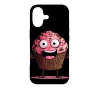 Funny Pink Muffin Face for Cupcakes and Muffins Lovers Case for iPhone 17