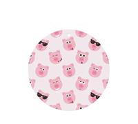 Funny Pink Pig Face Printing 10 Pcs Car Air Freshener Fragrant Sheets,Car Hanging Accessories With Strings For Decor