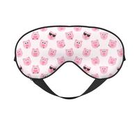 Funny Pink Pig Face Super Soft and Comfortable Eyeshade with Adjustable Strap Zero Eye Pressure Eye Cover