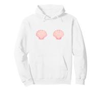 Funny Pink Seashell Bra Bikini Top Beach Summer Costume Fun Pullover Hoodie