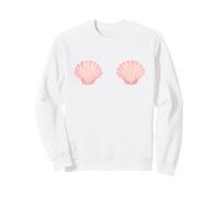 Funny Pink Seashell Bra Bikini Top Beach Summer Costume Fun Sweatshirt