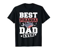 Funny Piranha Fish Aquarium Humor, Best Piranha Dad Ever T-Shirt