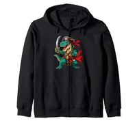 Funny Pirate Dinosaur T-Rex Zip Hoodie