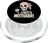 Funny Pirate Mom Mother Mum Drinking Tea PopSockets PopGrip for MagSafe