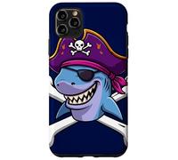Funny Pirate Shark Crossbones Halloween Graphic Case for iPhone 11 Pro Max