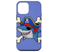 Funny Pirate Shark Crossed Bones Halloween Costume Case for iPhone 12 mini