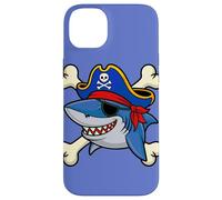 Funny Pirate Shark Crossed Bones Halloween Costume Case for iPhone 14 Plus