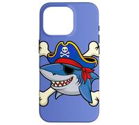 Funny Pirate Shark Crossed Bones Halloween Costume Case for iPhone 16 Pro