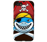 Funny Pirate Shark Halloween Cross Bones Graphic Case for iPhone SE (2020) / 7/8