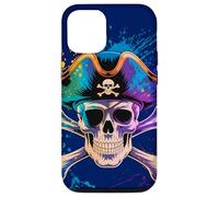 Funny Pirate Skull Crossed Bones Halloween Look Case for iPhone 12/12 Pro