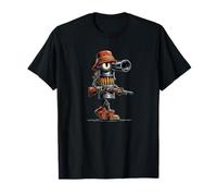 Funny Pistol Walking with Big Gun Costume T-Shirt