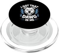 Funny Pit Bull I Got That Dawg In Me Lightning Saying PopSockets PopGrip for MagSafe