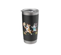 Funny Pitbull Bunny Easter Egg Kids Mens Womens Easter Day Stainless Steel Insulated Tumbler
