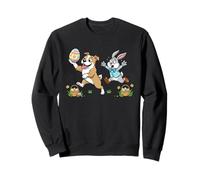 Funny Pitbull Bunny Easter Egg Kids Mens Womens Easter Day Sweatshirt