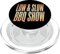 Funny Pitmaster BBQ Smoker Grill Party Gift Low Slow Show PopSockets PopGrip for MagSafe