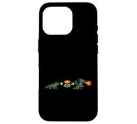 Funny Pixel Art Iguana + Fire Flower = Dragon 16-Bit Gaming Case for iPhone 16 Pro