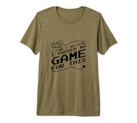 Funny Pixel Gamer Saying I Paused My Game for This Premium T-Shirt