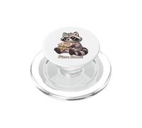 Funny Pizza Bandit Raccoon Trash Panda Pizza Lover PopSockets PopGrip for MagSafe