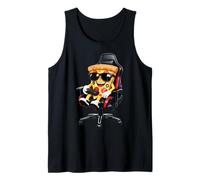 Funny Pizza Gamer Controller Gaming Chair Food Level Slice Tank Top