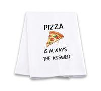 Funny Pizza Gift Pizzas Themed Towel Pizzeria Gift Pizza Is Always The Answer Kitchen Towel Italian Food Lover Gifts (Pizzas Towel)
