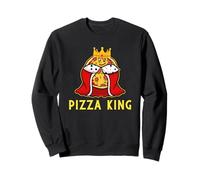Funny Pizza King Pizza Lover Margherita Pepperoni Slice Sweatshirt