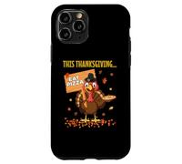 Funny Pizza Lovers Thanksgiving Turkey Vegetarians and Vegan Case for iPhone 11 Pro