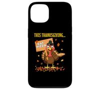 Funny Pizza Lovers Thanksgiving Turkey Vegetarians and Vegan Case for iPhone 13