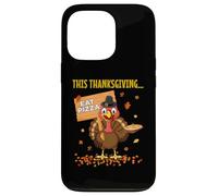 Funny Pizza Lovers Thanksgiving Turkey Vegetarians and Vegan Case for iPhone 13 Pro
