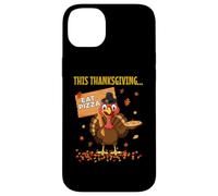 Funny Pizza Lovers Thanksgiving Turkey Vegetarians and Vegan Case for iPhone 14 Plus