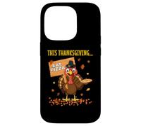 Funny Pizza Lovers Thanksgiving Turkey Vegetarians and Vegan Case for iPhone 14 Pro