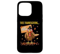Funny Pizza Lovers Thanksgiving Turkey Vegetarians and Vegan Case for iPhone 15 Pro Max