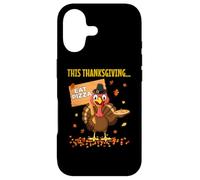 Funny Pizza Lovers Thanksgiving Turkey Vegetarians and Vegan Case for iPhone 17