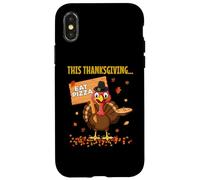 Funny Pizza Lovers Thanksgiving Turkey Vegetarians and Vegan Case for iPhone X/XS
