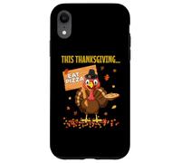 Funny Pizza Lovers Thanksgiving Turkey Vegetarians and Vegan Case for iPhone XR