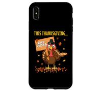 Funny Pizza Lovers Thanksgiving Turkey Vegetarians and Vegan Case for iPhone XS Max