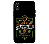 Funny Pizza Ouija Board Graphic for Witches and Foodies Case for iPhone X/XS