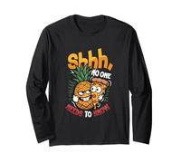 Funny Pizza Pineapple No One Needs to Know Hawaiian Pizza Long Sleeve T-Shirt