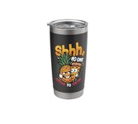 Funny Pizza Pineapple No One Needs to Know Hawaiian Pizza Stainless Steel Insulated Tumbler