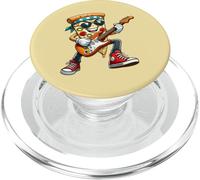 Funny Pizza Rockstar Electric Guitar Music Men Women Kids PopSockets PopGrip for MagSafe