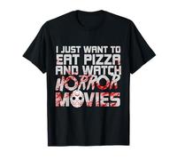 Funny Pizza Tee Love Horror Movie Perfect Birthday Gift Idea T-Shirt