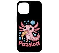 Funny Pizzalotl Pizza Snack Case for iPhone 15