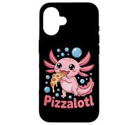 Funny Pizzalotl Pizza Snack Case for iPhone 16
