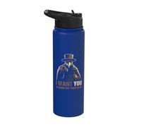Funny Plague Doctor Medieval History Stainless Steel Insulated Water Bottle