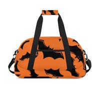 Funny Plaid Style Gym Bag Sports Duffle Bag Weekend Sleepover Duffel Bags Small Travel Tote for Overnight Workout Gymnastics Dance Ballet, Halloween Party Fun Style, 18.9 x 8.7 x 10.6 in, Duffel Bags