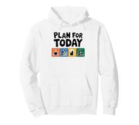 Funny Plan for Today Roofer Beer Adult Humor Pullover Hoodie