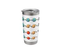 Funny Planet Math Puzzle Space Stainless Steel Insulated Tumbler