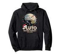 Funny Planet Pluto Astronomy Xmas Never Forget Pullover Hoodie
