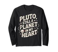 Funny Planet Pluto Stargazing Astronomy Long Sleeve T-Shirt